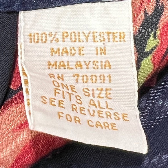 Victoria’s Secret Vintage Paisley Floral Gold Label Poly Chiffon Robe OSFA - Picture 8 of 9